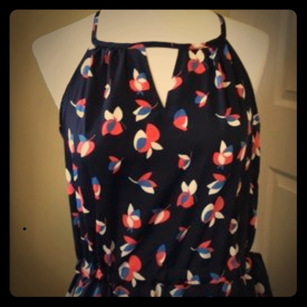 Pixley keyhole halter dress